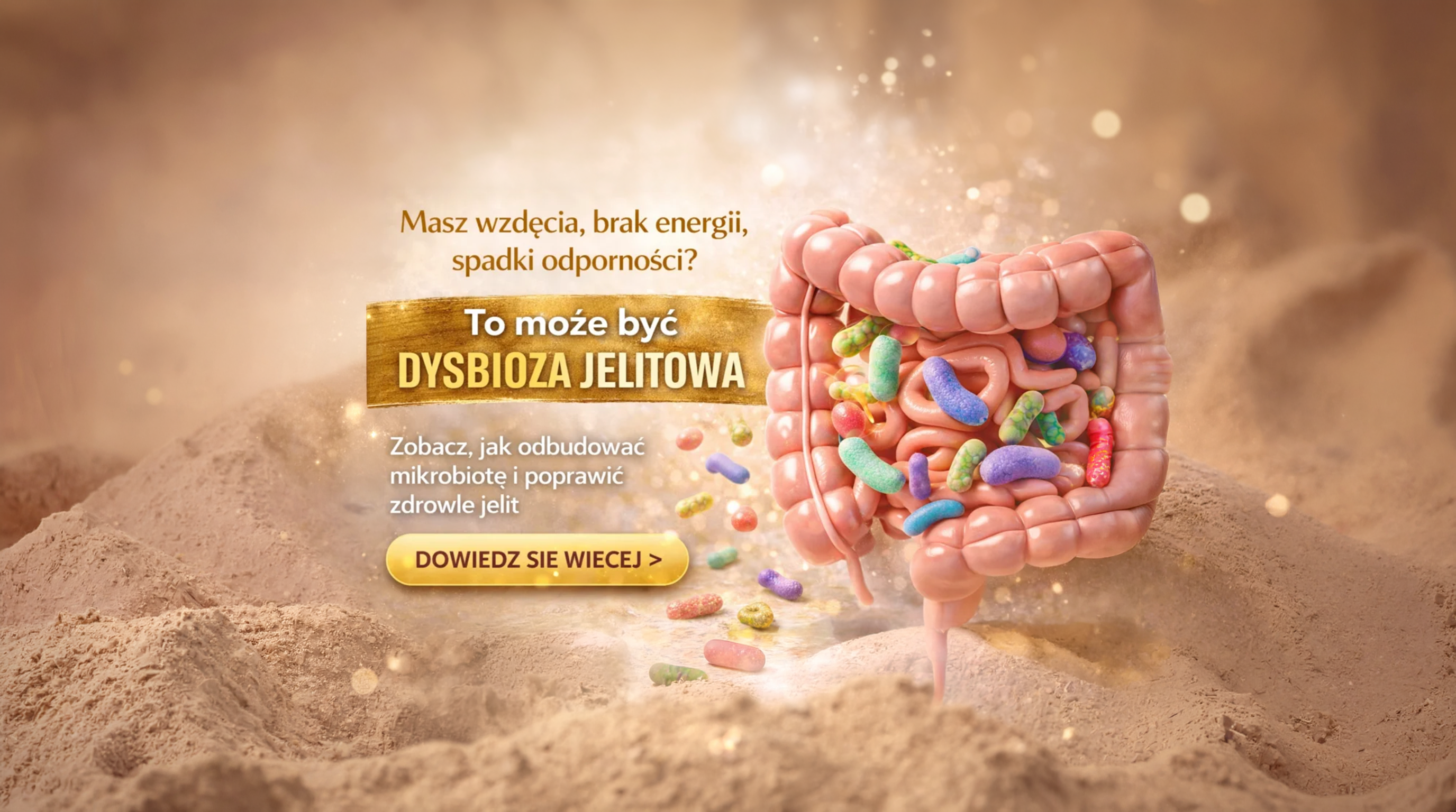 Dysbioza jelitowa objawy, przyczyny i jak odbudować mikrobiotę jelitową.
