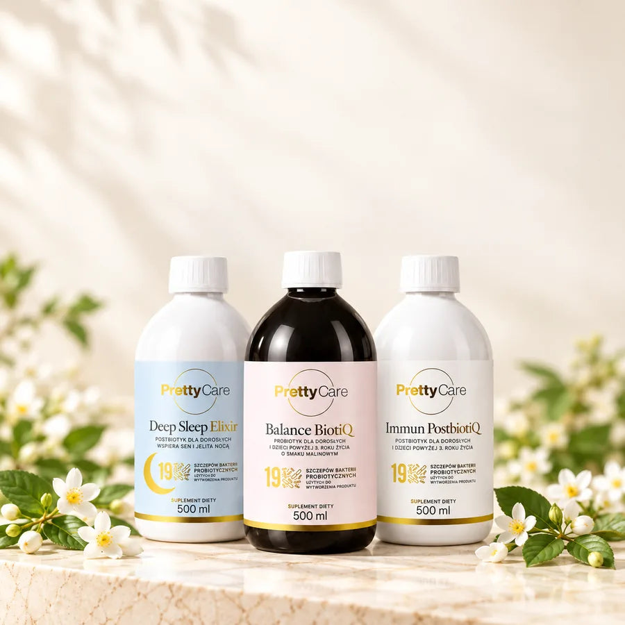 Płynne probiotyki i postbiotyki Pretty Care