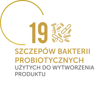 19 szczepów bakterii probiotycznych