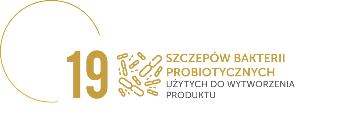19 szczepów bakterii probiotycznych